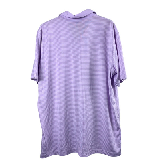 Men's Purple Striped Callaway Polo Shirt XL - Picture 3 of 5